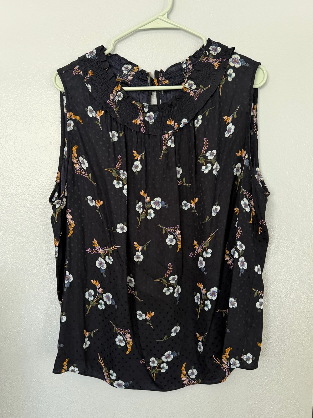 Rebecca Taylor navy blue silk blouse size 12